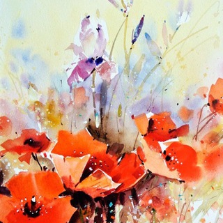 Telegram profile photo for Watercolour/ Watercolor/Acquerello/ Акварель