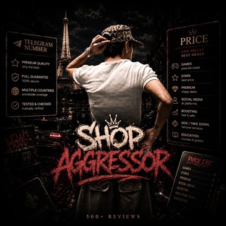 Telegram profile photo for SHOP AGGRESSOR