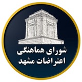 Telegram profile photo for شورای هماهنگی اعتراضات مشهد🔥
