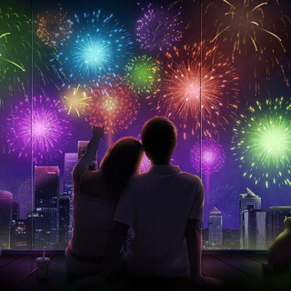 Telegram profile photo for Fireworks, Should We see it from side or the Bottom?
