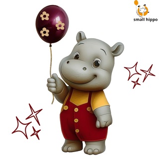 Telegram profile photo for Small Hippo — Бегемотик