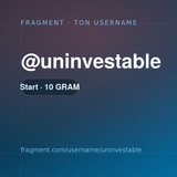 Telegram profile photo for uninvestable