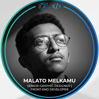 Telegram profile photo for Malato Melkamu | Logo Designer️ ® 🔵