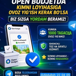 Telegram profile photo for Open budjet