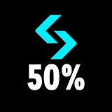 Telegram profile photo for Bitget 50%
