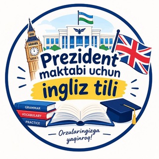 Telegram profile photo for Prezident maktabi uchun ingliz tili
