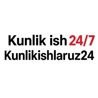 Telegram profile photo for Kunlik Ish 24/7