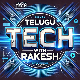 Telegram profile photo for Telugu Tech with Rakesh