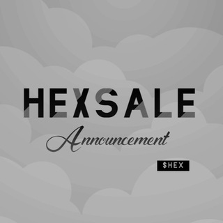 Telegram profile photo for HexSale Announcement | Pinksale | Today at 20:30 UTC Whitelist & Presale 🚀