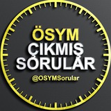 Telegram profile photo for ÖSYM ÇIKMIŞ SORULAR | YKS - KPSS - DGS - ALES...
