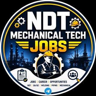 Telegram profile photo for NDT Mechanical Tech Jobs