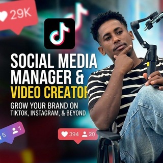 Telegram profile photo for SOCIAL MEDIA MANAGER & VIDEO CREATOR Edit