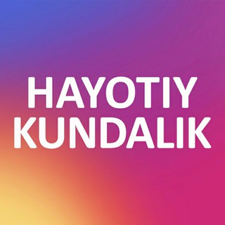 Telegram profile photo for Hayotiy kundalik