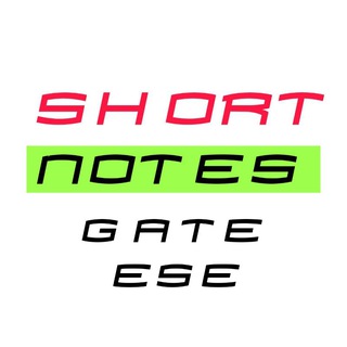 Telegram profile photo for GATE ESE Short Notes ECE EE IN