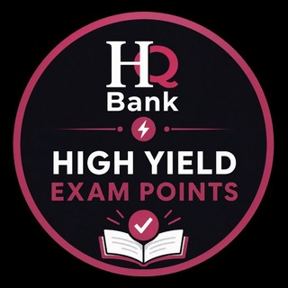 Telegram profile photo for High yield exam points