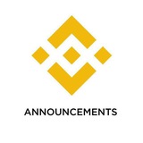 Telegram profile photo for Binance Announcements