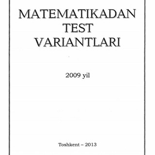Telegram profile photo for 📒MATEMATIKA 2009