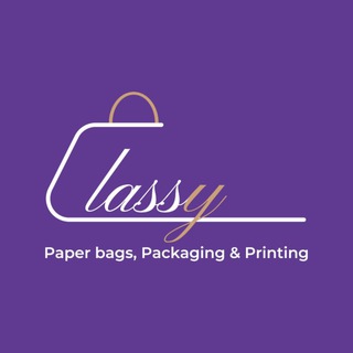 Telegram profile photo for Classy Paper bags, Packaging and printing