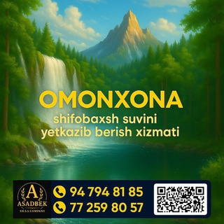 Telegram group profile photo for 💧Omonxona suvi yetkazib berish xizmati 💧