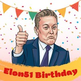Telegram profile photo for ELON51 Birthday portal