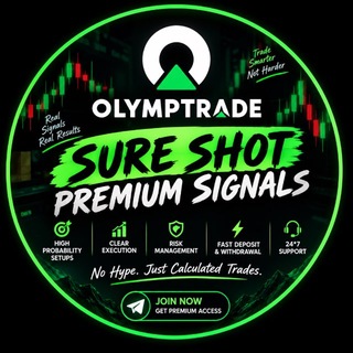 Telegram profile photo for OlympTrade Premium Sure Shot π₯ππ₯