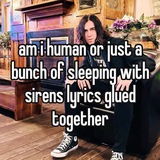 Telegram profile photo for timely sleeping with sirens lyrics