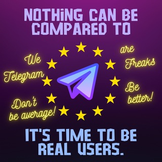 Telegram profile photo for Are you trying to compare Telegram to other socials? Good luck ... Telegram is dominating all!