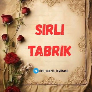 Telegram group profile photo for SIRLI TABRIK💐