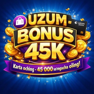 Telegram profile photo for Uzum Bank Bonus Olish 💸🎁