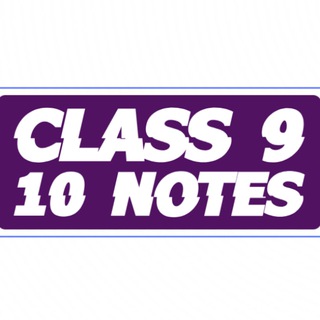 Telegram profile photo for Class 9 10 notes sample papers