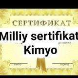 Telegram profile photo for ⚜️MILLIY SERTIFIKAT⚜️