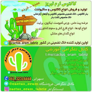 Telegram profile photo for فروشگاه کاکتوس ارم تبریز