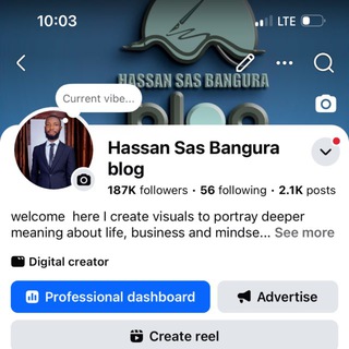 Telegram profile photo for Hassan Sas Bangura blog (Boundless bibliophile 📚)
