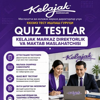 Telegram profile photo for MAKTAB MASLAHATCHISI