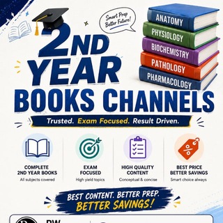Telegram profile photo for MBBS Books Pdfs 2nd year