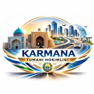 Telegram profile photo for KARMANA.UZ l KARMANA TUMANI HOKIMLIGI AXBOROT XIZMATI