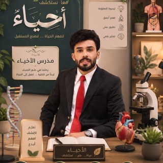 Telegram profile photo for قناة الاحياء للصف السادس العلمي للأستاذ كرار أمير الغزي