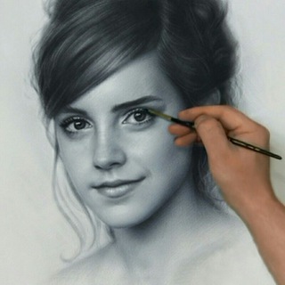 Telegram profile photo for Портрет по фотографии на заказ. How to draw. Portrait drawing.