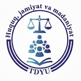 Telegram profile photo for Huquq, jamiyat va madaniyat sho'basi