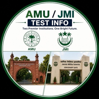 Telegram profile photo for AMUxJMI TEST INFO