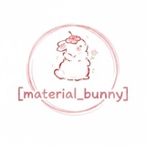 Telegram profile photo for ˚₊‧꒰ა Materialbunnyᕱᕱ ໒꒱ ‧₊˚