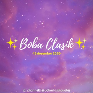 Telegram profile photo for ✨ b o b a c l a s i k ✨
