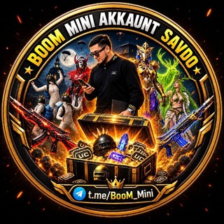Telegram profile photo for BOOM MINI AKKAUNT SAVDO