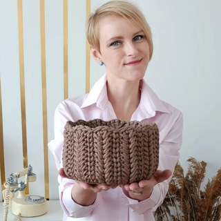 Telegram profile photo for Subbotina_decor. Интерьерное вязание.