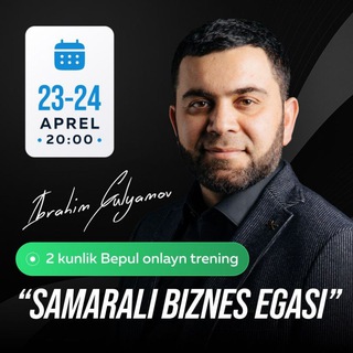 Telegram profile photo for 23-24 aprel | Samarali biznes egasi | Ibrahim Gulyamov