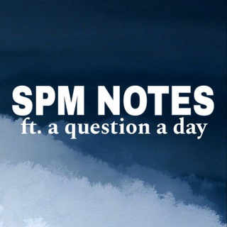 Telegram profile photo for spm notes ft. aqad💛