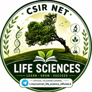 Telegram profile photo for CSIR NET GATE DBT IIT JAM LIFE SCIENCES & BIOTECHNOLOGY