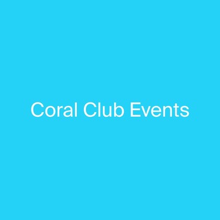 Telegram profile photo for Coral Club Events