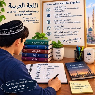 Telegram profile photo for Arab tili Bogʻi