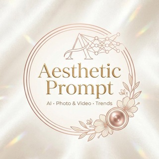 Telegram profile photo for Aesthetic Prompt 🤖 Трендовые промты для нейросетей ⚡️